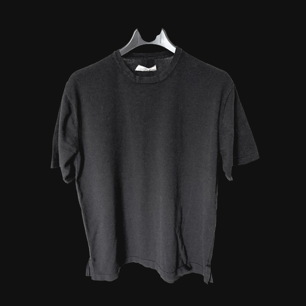 Tommy Bahama Mens Short Sleeve Knit Sweater Tee Crew Neck Black Solid